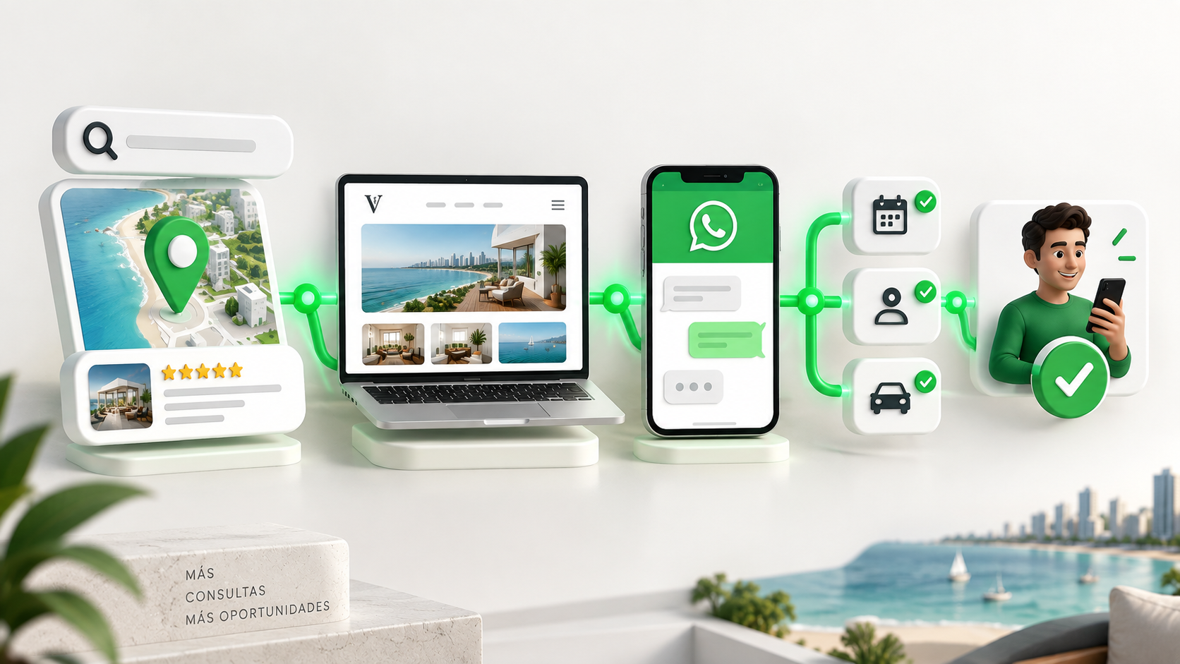 Recorrido desde Google Maps hasta WhatsApp y una oportunidad comercial